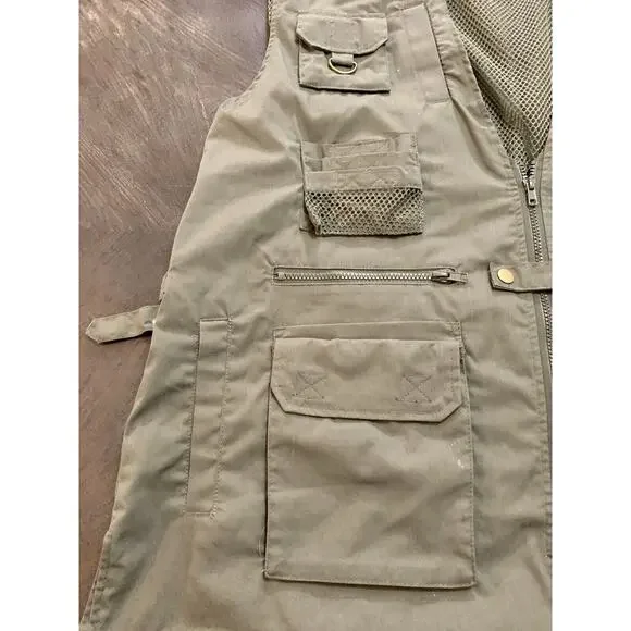 Rothco Tactical Vest Thick Heavy Duty Brown Tan shooting Combat Tested Size XL - Picture 5 of 15